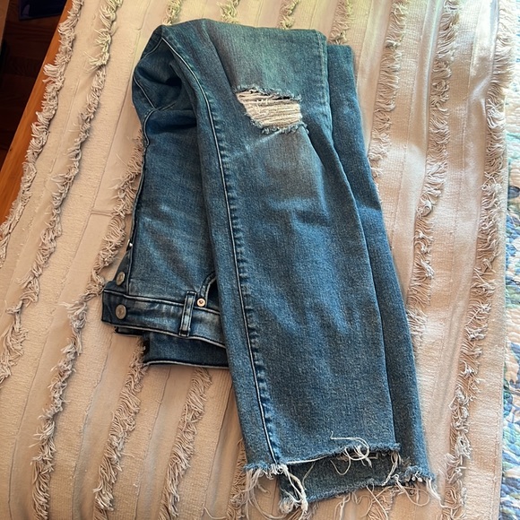 Express Slim Ankle High Rise Jeans - Picture 5 of 7